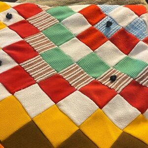 Colorful Patchwork Vintage Quilt